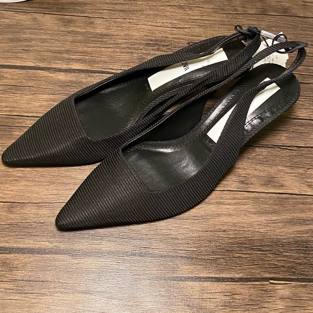 NWT Zara sling back shoes size 8